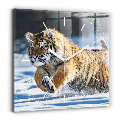 Zegar ścienny kwadratowy Odważny Krok Na Przód