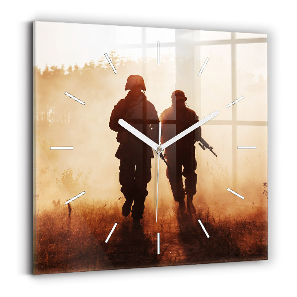 Zegar ścienny kwadratowy Marines Stanów Zjednoczonych