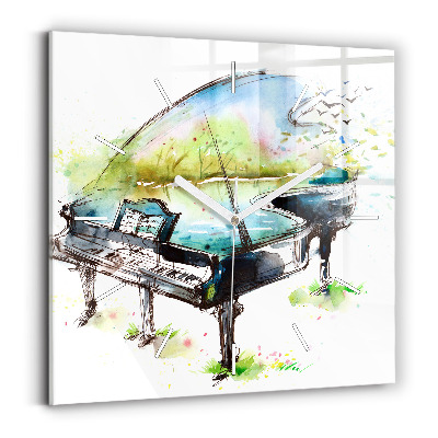 Zegar ścienny kwadratowy Ilustracja 4 Pory Roku