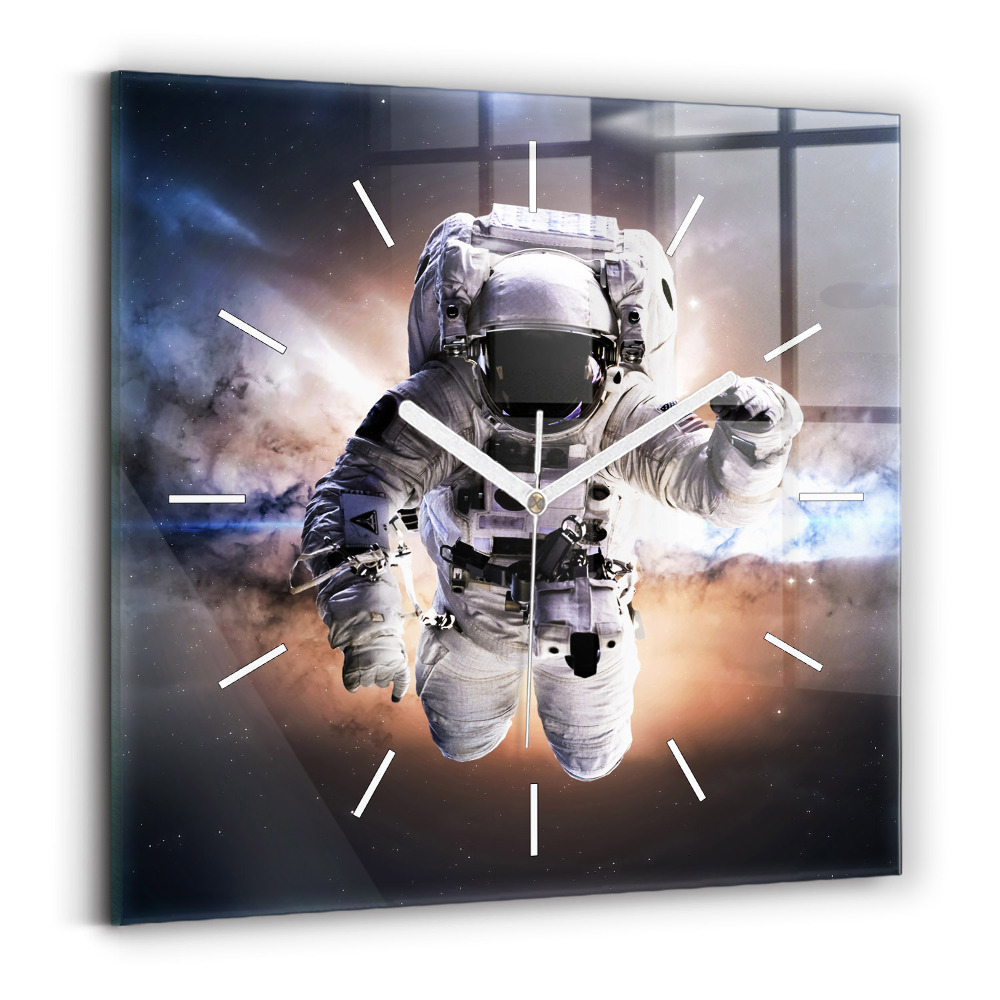 Zegar kwadratowy Astronauta w kosmosie