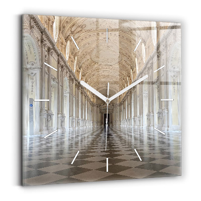 Zegar szklany kwadratowy Muzeum La Veneria Reale