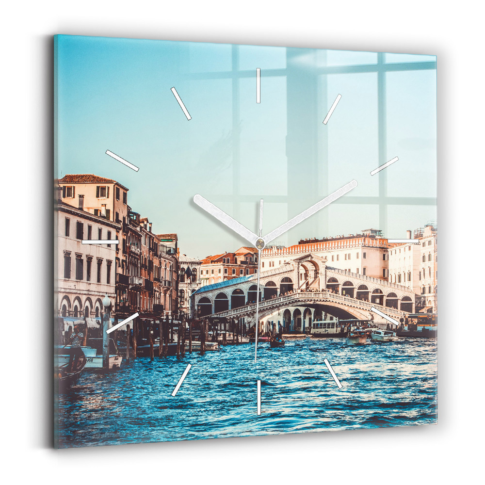 Zegar szklany kwadratowy Most Rialto w Wenecji