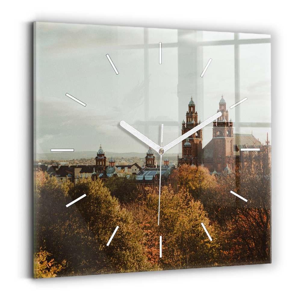 Zegar szklany kwadratowy Galeria sztuki w Glasgow
