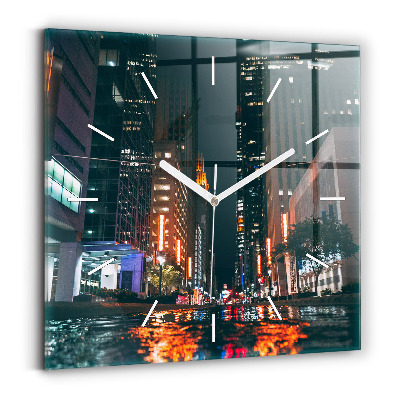 Zegar szklany kwadratowy Hotel Hilton w Houston