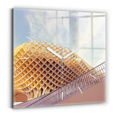 Zegar szklany kwadratowy Punkt widokowy w Sewilla