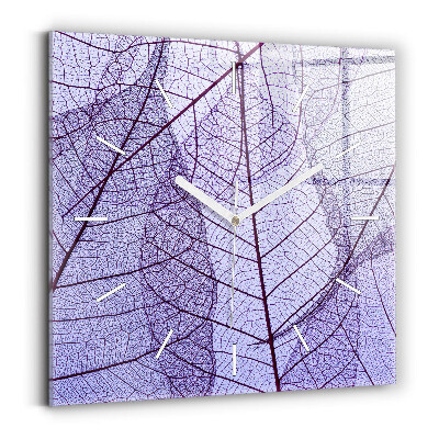 Zegar kwadratowy Liście – natura