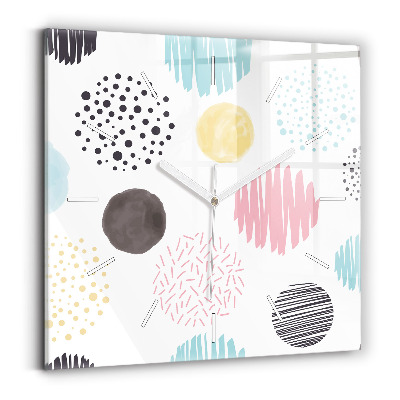 Zegar kwadratowy Geometryczny wzór