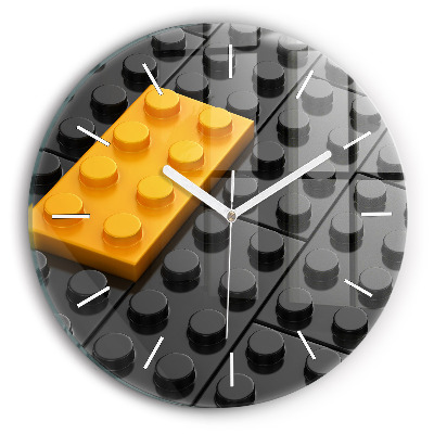 Zegar okrągły Klocki zabawkowe