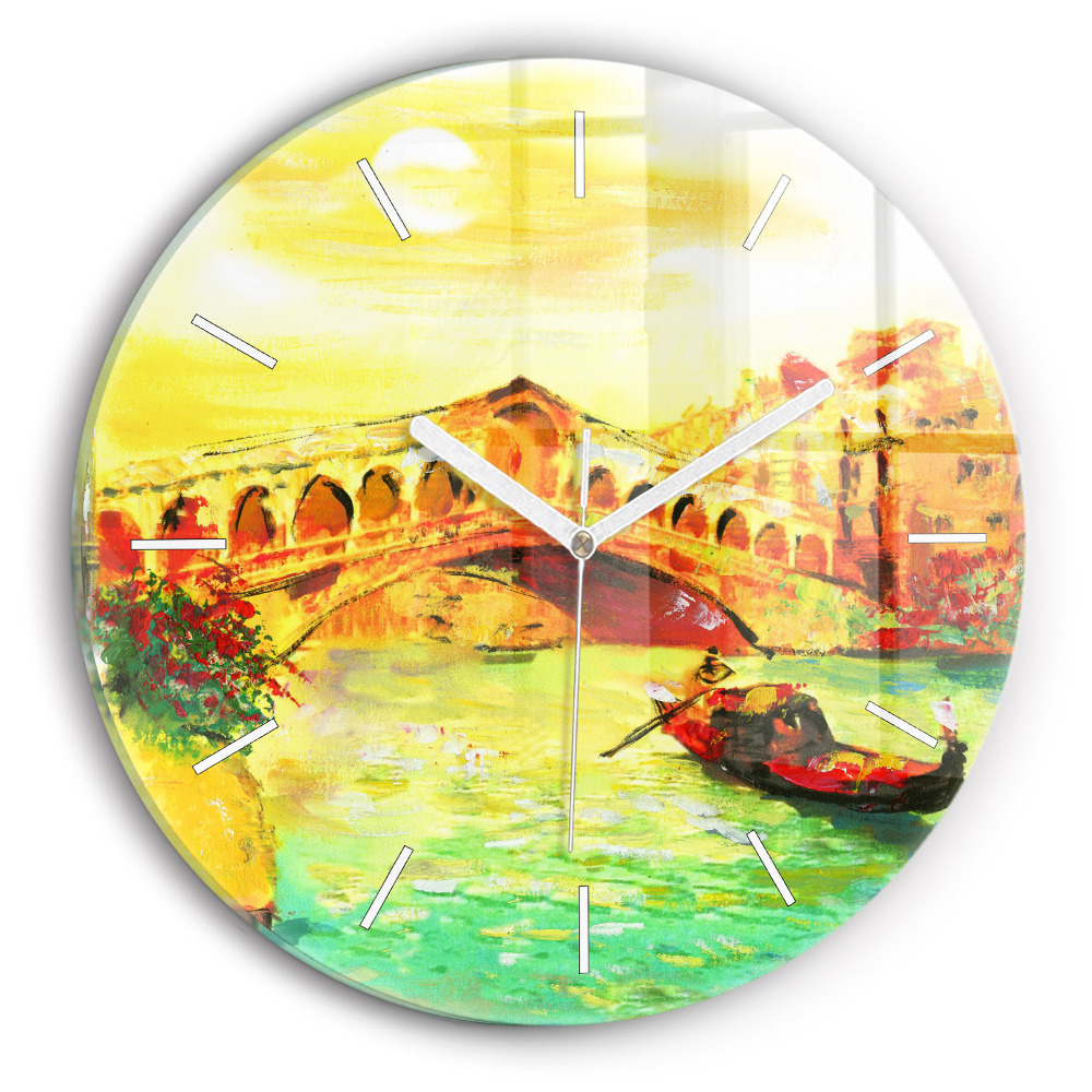 Zegar okrągły Wenecja Most Rialto