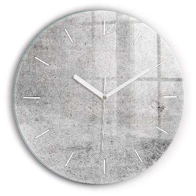 Zegar z nadrukiem Surowa ściana