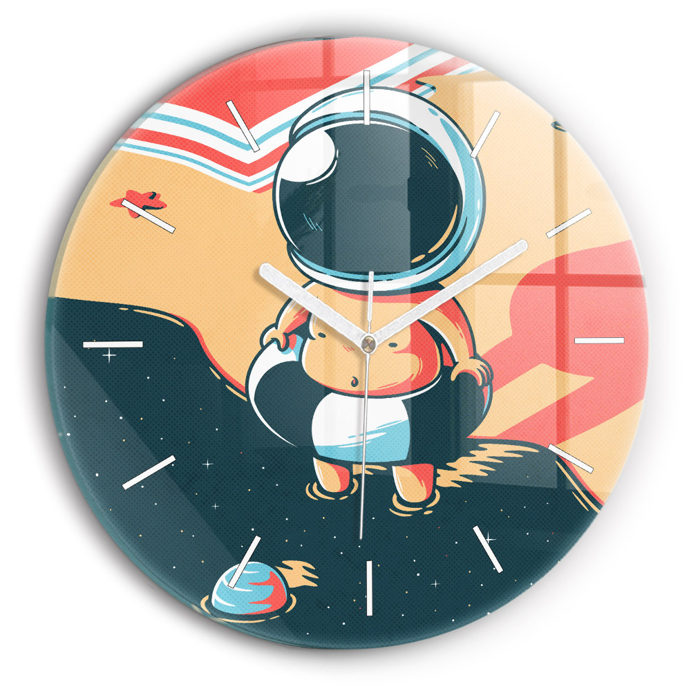 Zegar okrągły Dziecko astronauta