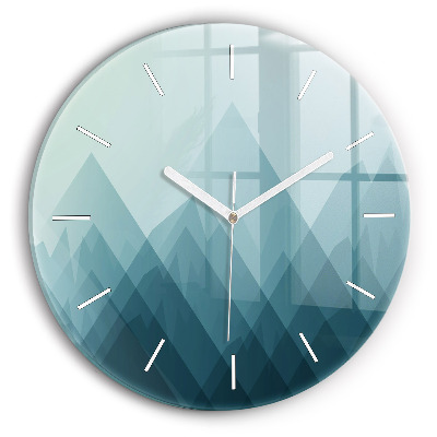 Zegar okrągły Geometryczne figury