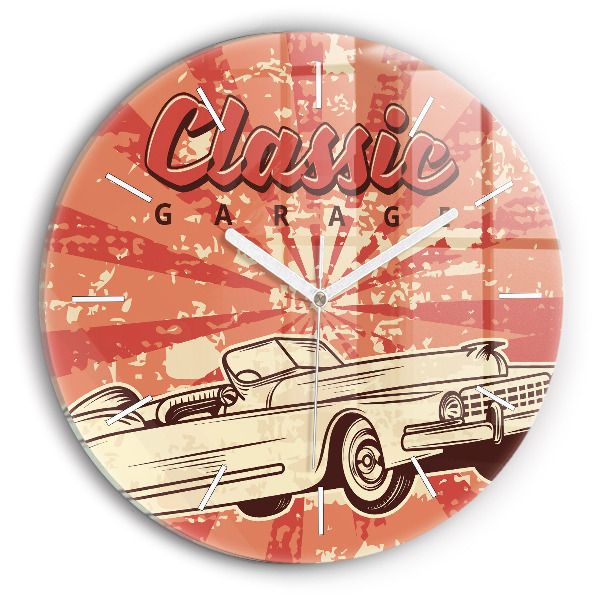 Zegar ścienny Vintage Retro auto