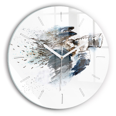 Zegar okrągły Kapitan z lornetką