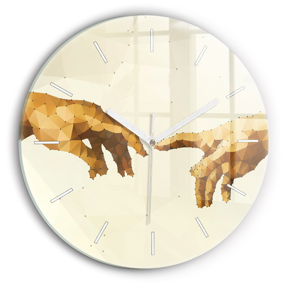 Zegar okrągły Stworzenie Adama