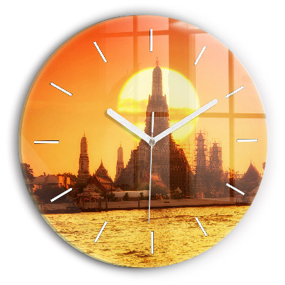 Zegar ścienny Wat arun Bangkok Tajlandia