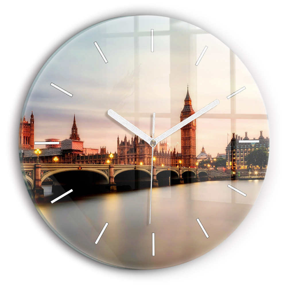 Zegar z nadrukiem Big Ben panorama Londynu