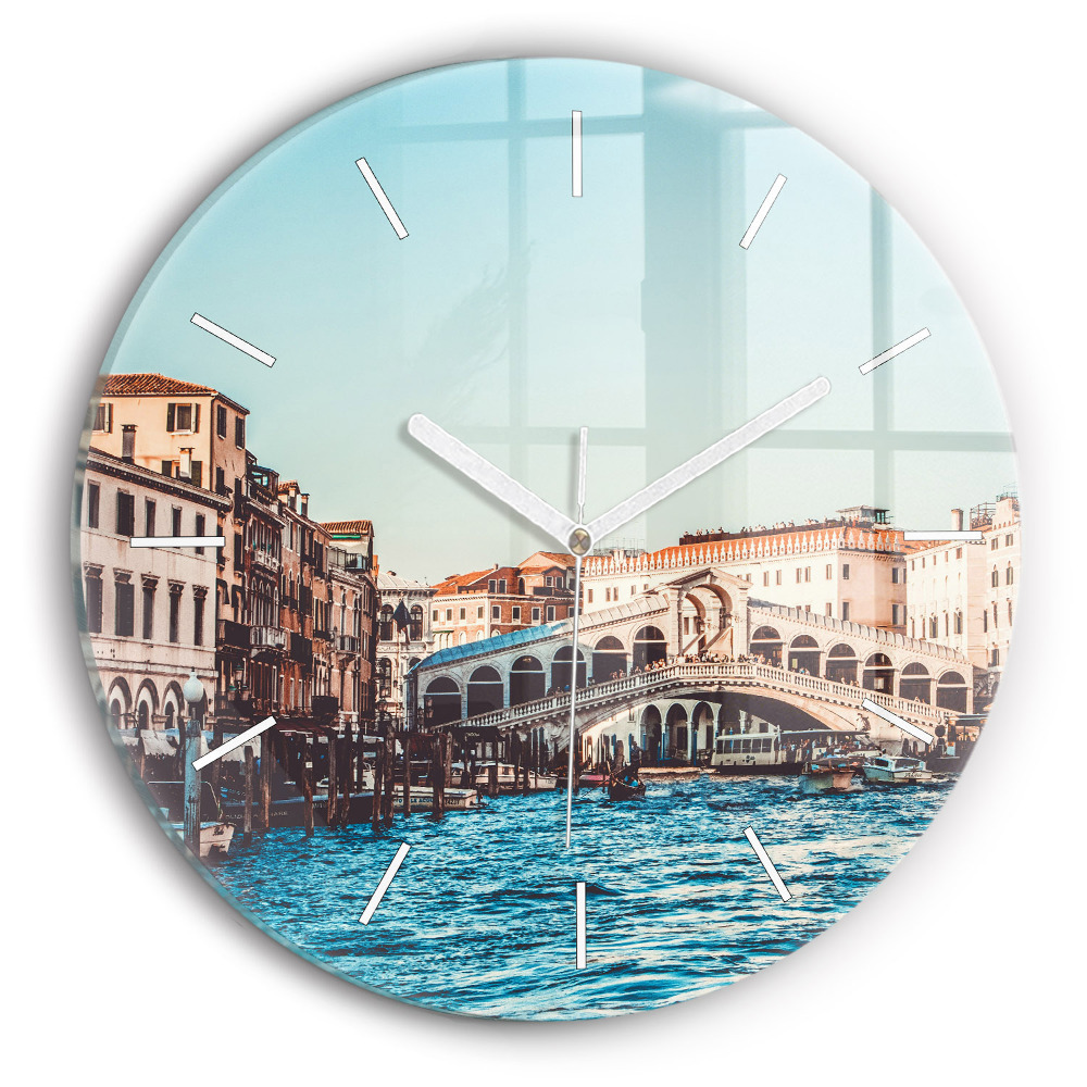Zegar z nadrukiem Most Rialto w Wenecji