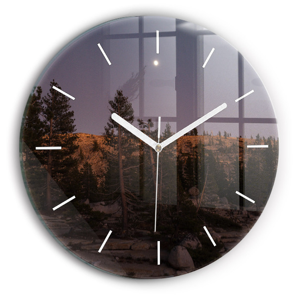 Zegar z nadrukiem Kamienista droga Yosemite