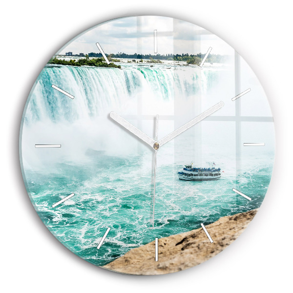 Zegar z nadrukiem Łódka i Niagara