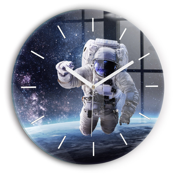 Zegar ścienny Astronauta nad ziemią