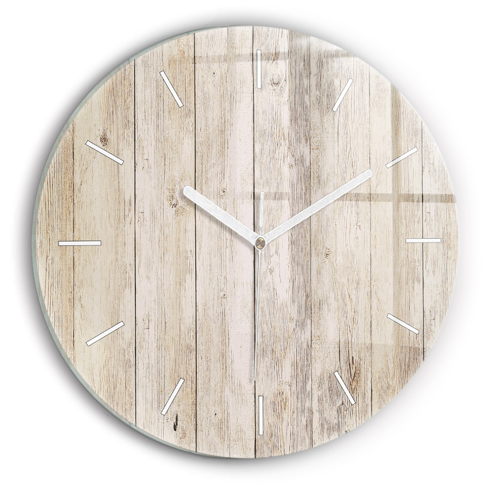 Zegar ścienny Drewniane panele