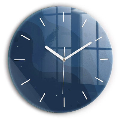 Zegar z nadrukiem Niebieskie fale